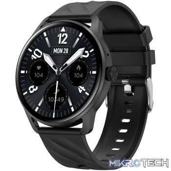 MT410 Smart Watch 1.39? HD IPX68 with BT Calls Sports HR BP BO  Black
